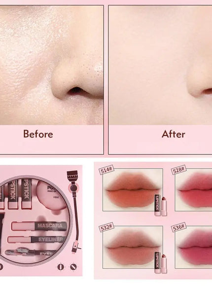 KissICON A KissIcon Travel Size Makeup Set - Moisturizing Gift