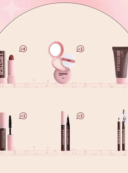 KissICON A KissIcon Travel Size Makeup Set - Moisturizing Gift