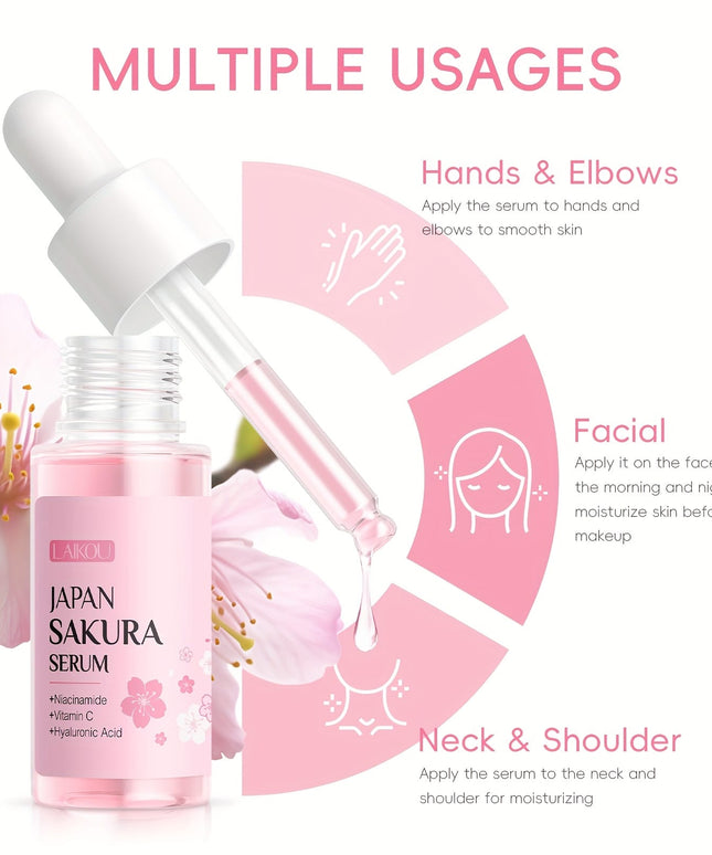 KissICON (A): Sakura 6pcs/Box Laikou Sakura 6piece Skincare Set – Hydrate Brighten