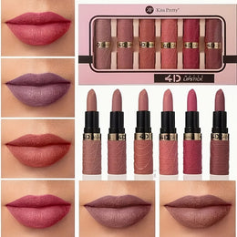 KissICON A Vibrant Velvet Matte Lipstick Set – Waterproof Nonstaining
