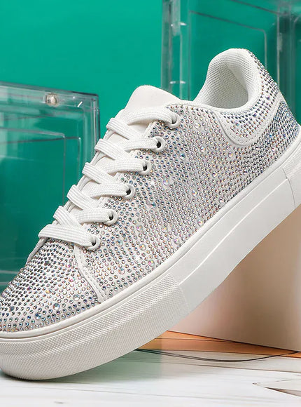 Dropshipman A2580 / 41 Women's Breathable Mesh Patchwork Lace-Up Sneakers – Casual Trainers