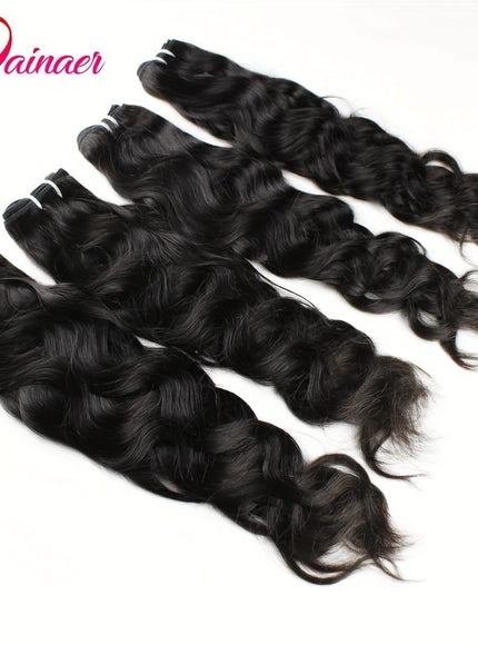KissIcon Brazilian Natural Wave Bundles HD Lace Closure