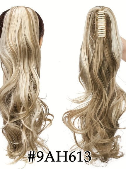 KissIcon Halloween Claw Clip Ponytail Extension Long Wavy