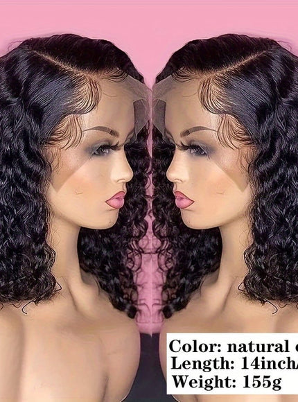 Kissicon Lace Front Deep Wave Bob
