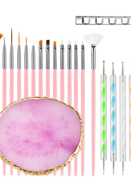 KissICON AB-71 KissIcon Nail Art Tools 22 Piece Set -
