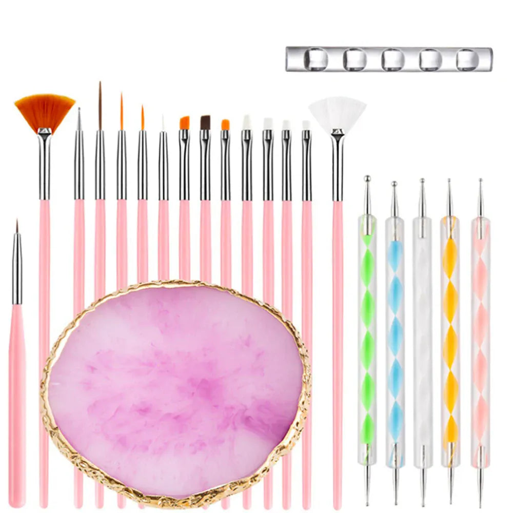 KissICON AB-71 KissIcon Nail Art Tools 22 Piece Set -