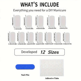 KissICON ABS Kiss Icon 24pcs Acrylic Nails - French Tip