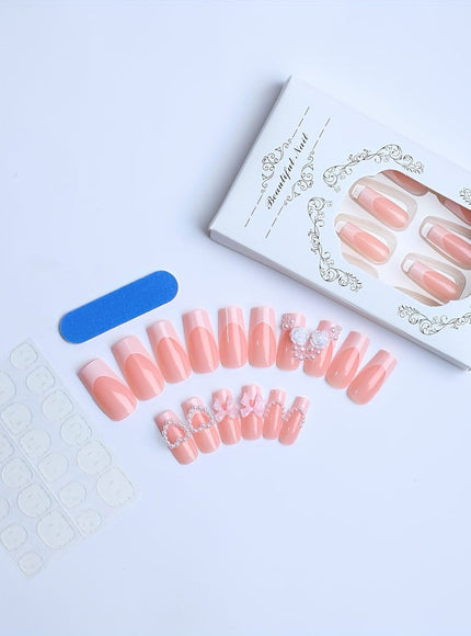KissICON ABS Kiss Icon 24pcs Acrylic Nails - French Tip