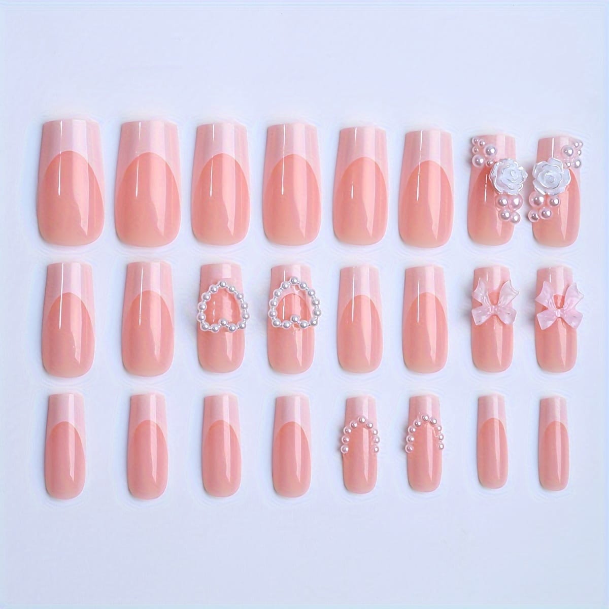 KissICON ABS Kiss Icon 24pcs Acrylic Nails - French Tip