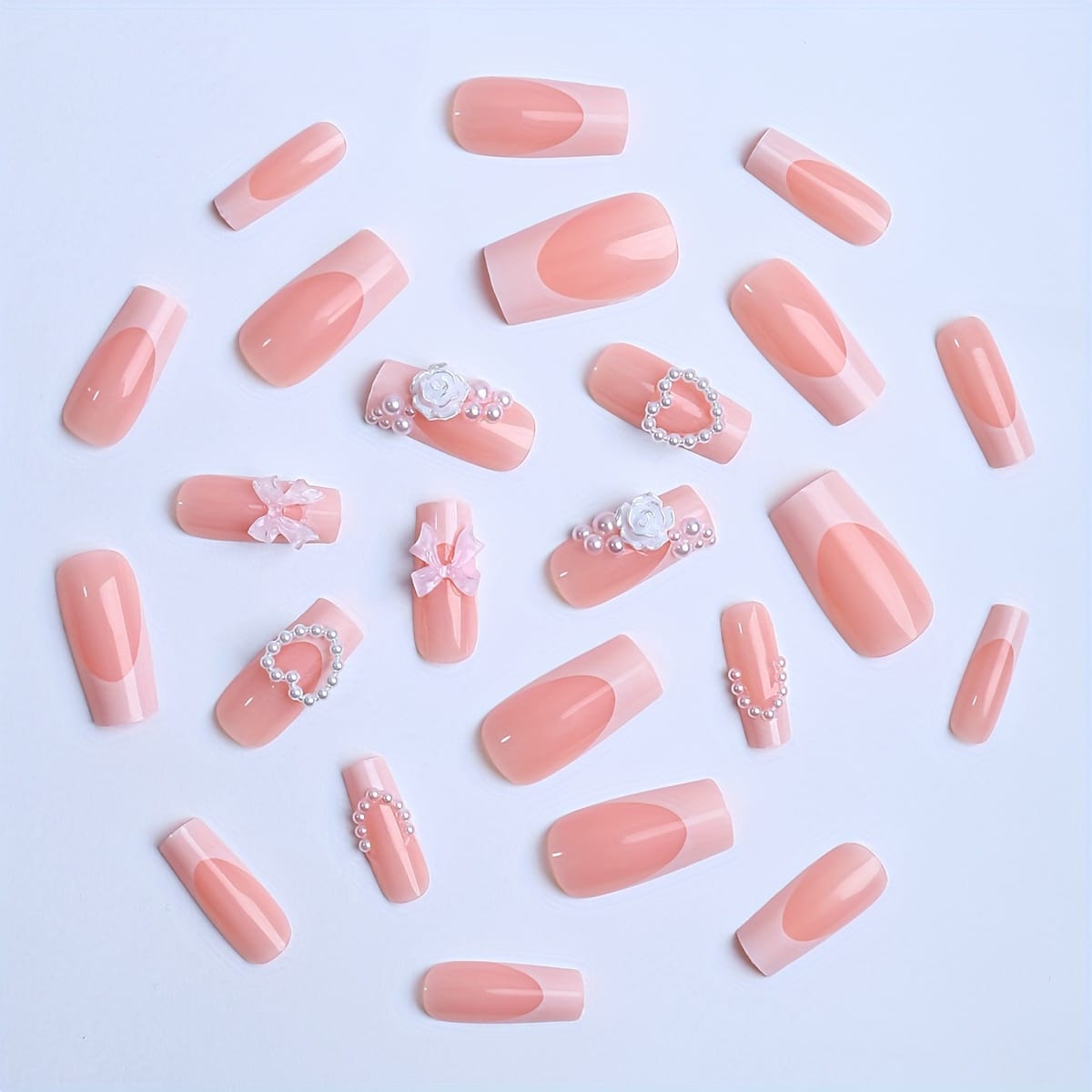 KissICON ABS Kiss Icon 24pcs Acrylic Nails - French Tip