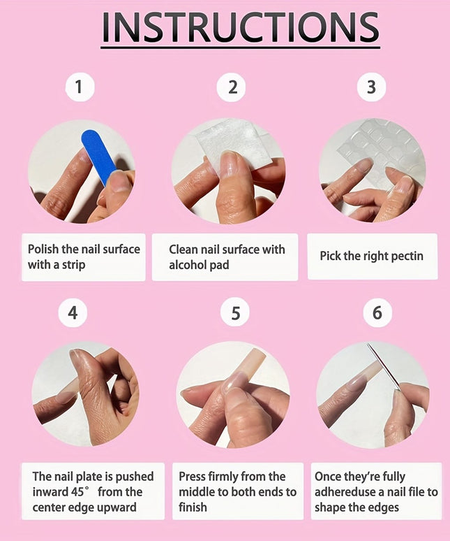 KissICON ABS Kiss Icon 24pcs Acrylic Nails - French Tip