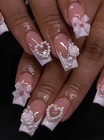 KissICON ABS Kiss Icon 24pcs Acrylic Nails - French Tip