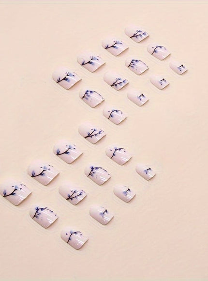 KissICON ABS KissIcon Chinese Gradient Floral Nails - Easy Apply