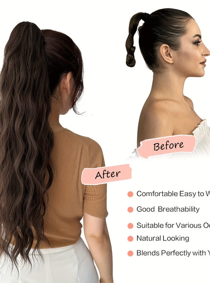 KissIcon Claw Ponytail 24 Inch Clip In -