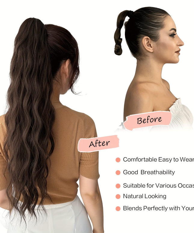 KissIcon Claw Ponytail 24 Inch Clip In -