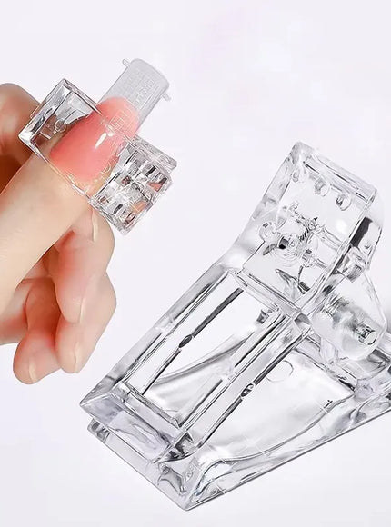 KissICON Acrylic Nail Clip Transparent Gel Quick Building Tool