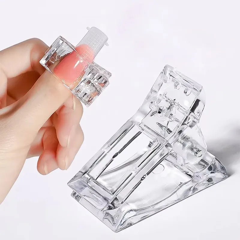 KissICON Acrylic Nail Clip Transparent Gel Quick Building Tool