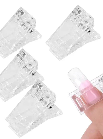 KissICON Acrylic Nail Clip Transparent Gel Quick Building Tool