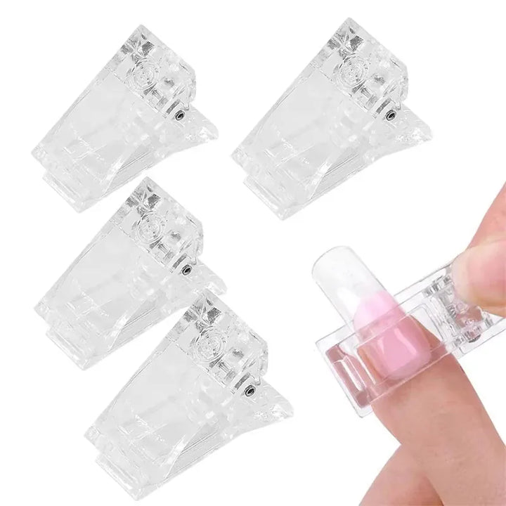 Acrylic Nail Clip Transparent Gel Quick Building Tool