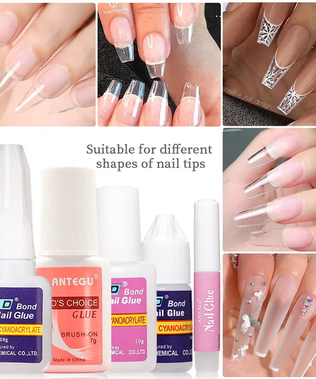 KissICON 💋 Acrylic Nail Tips Glue Fast Dry -