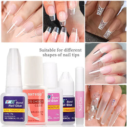 KissICON 💋 Acrylic Nail Tips Glue Fast Dry -