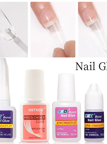 KissICON 💋 Acrylic Nail Tips Glue Fast Dry -