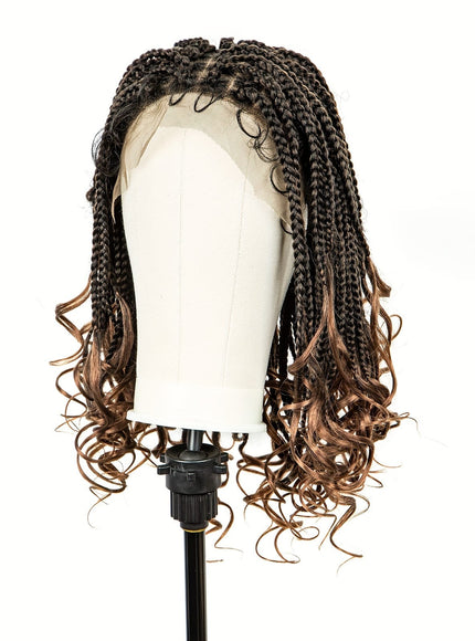 Braids Wig Synthetic Lace Heat Resistant Bra