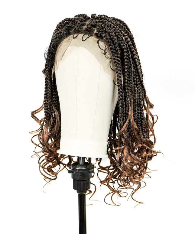 Braids Wig Synthetic Lace Heat Resistant Bra