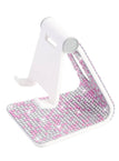 Dazzling Pink Rhinestones on Pure White