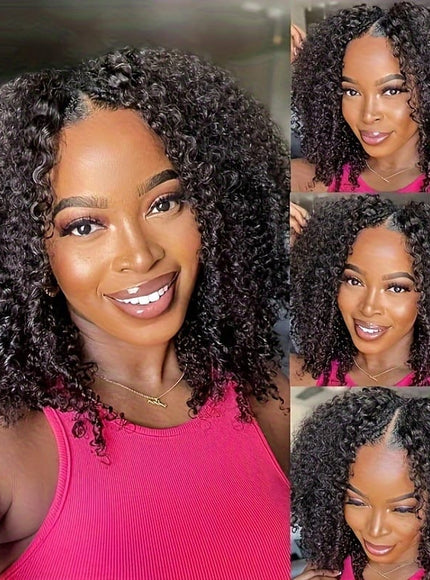 KissICON Afro Kinky Curly Wavy Hair Temp