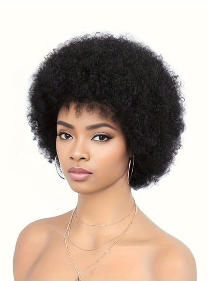 KissICON Afro Kinky Curly Wig Elastic Cap