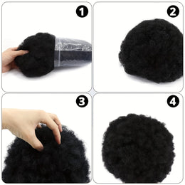 KissICON Afro Kinky Curly Wig Elastic Cap
