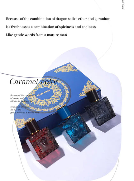 KissICON AL0271 Charming Man 90ml Perfume Gift Set 3Pc Colognes