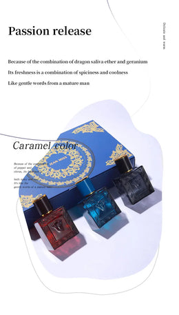 KissICON AL0271 Charming Man 90ml Perfume Gift Set 3Pc Colognes