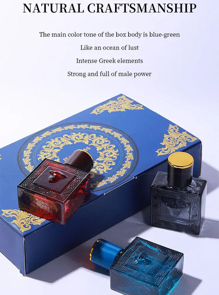 KissICON AL0271 Charming Man 90ml Perfume Gift Set 3Pc Colognes