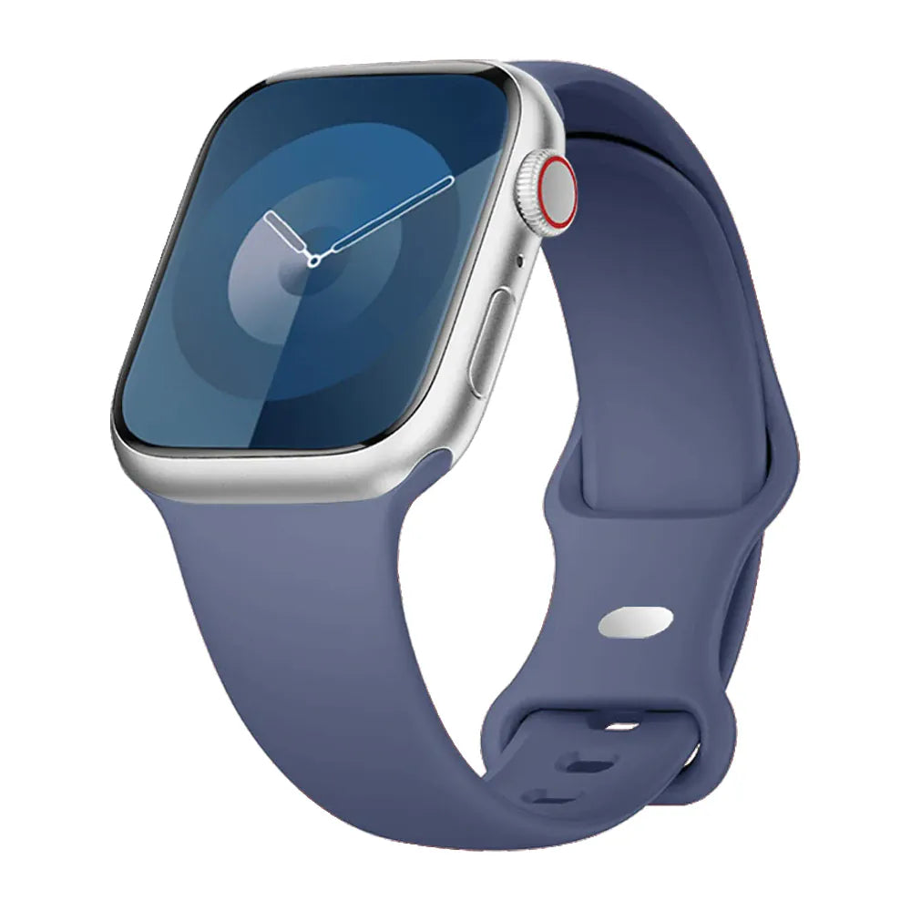 KissICON Alaskan Blue / China Mainland / 40 41 42(S11-10) S-M Silicone Strap For Apple Watch Bands 40mm 44mm 46mm 45mm 41mm 49mm 42 Correa Bracelet iWatch series ultra3 2 7 8 9 se 10 11 band