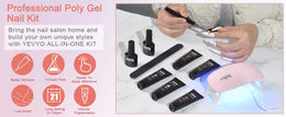KissICON All-In-One Poly Gel Kit KissIcon YEVYO 6-Color Poly Gel Nail Kit -