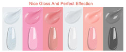 KissICON All-In-One Poly Gel Kit KissIcon YEVYO 6-Color Poly Gel Nail Kit -