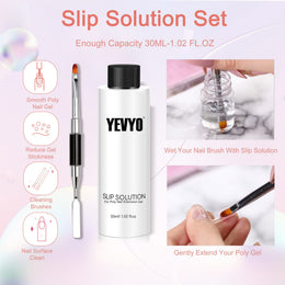 KissICON All-In-One Poly Gel Kit KissIcon YEVYO 6-Color Poly Gel Nail Kit -
