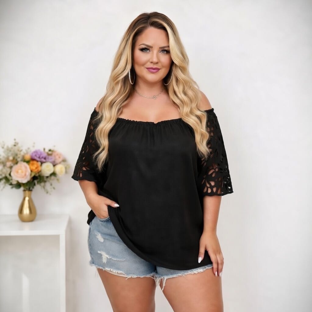 KissICON Blouse All-Season Fitted Print Blouse – Effortless Everyday Style