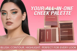 KissICON Allbeige 3in1 Cream Powder Highlighter Trio