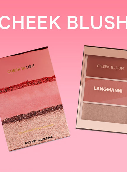 KissICON Allbeige 3in1 Cream Powder Highlighter Trio
