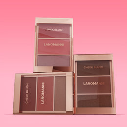 KissICON Allbeige 3in1 Cream Powder Highlighter Trio