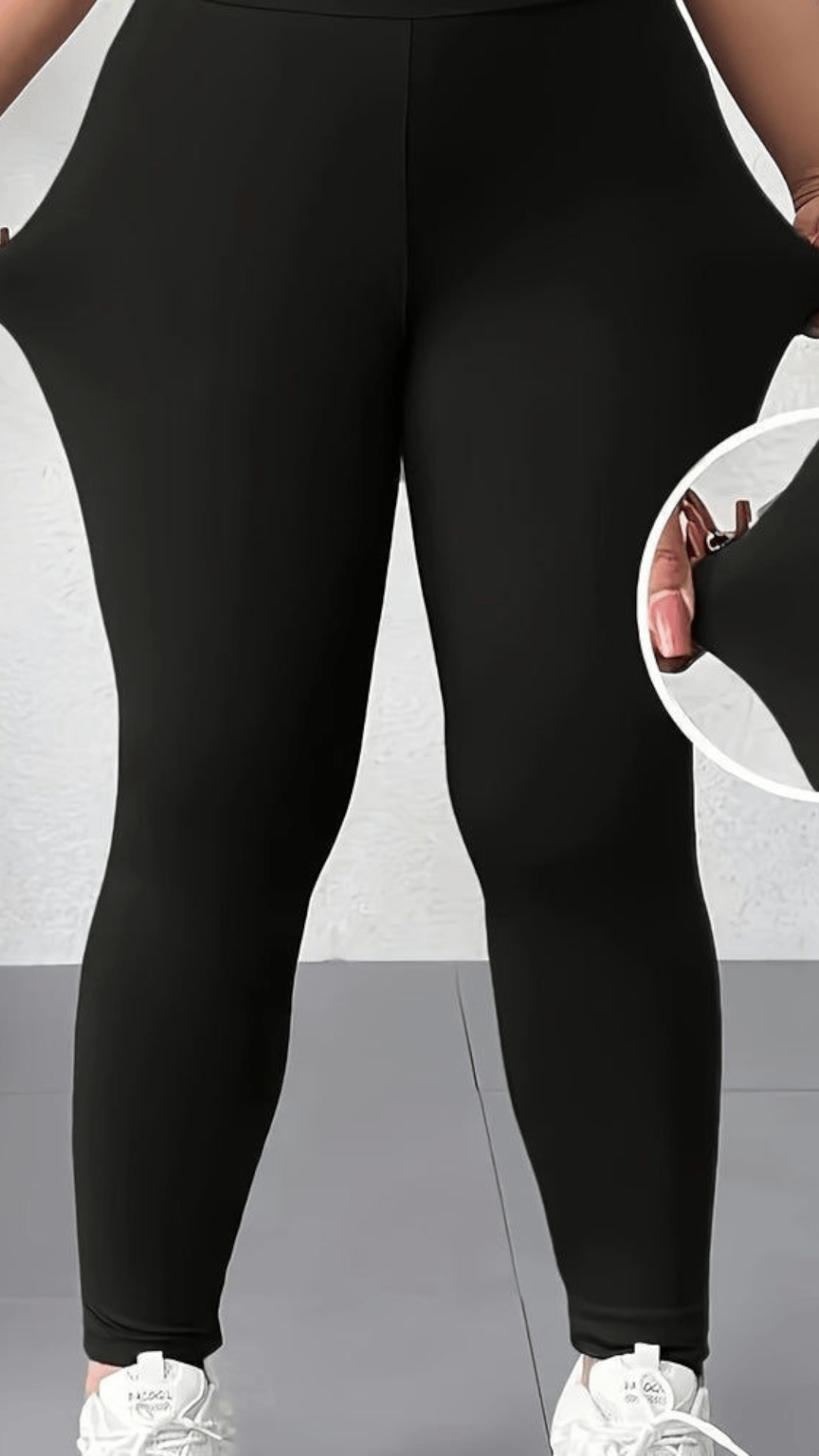 jkthpu-45 AllSeason Womens Plus Size High Waist Stretch Leggings