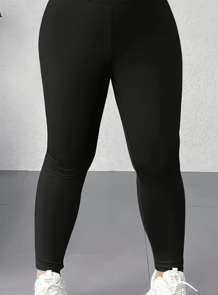 jkthpu-45 AllSeason Womens Plus Size High Waist Stretch Leggings