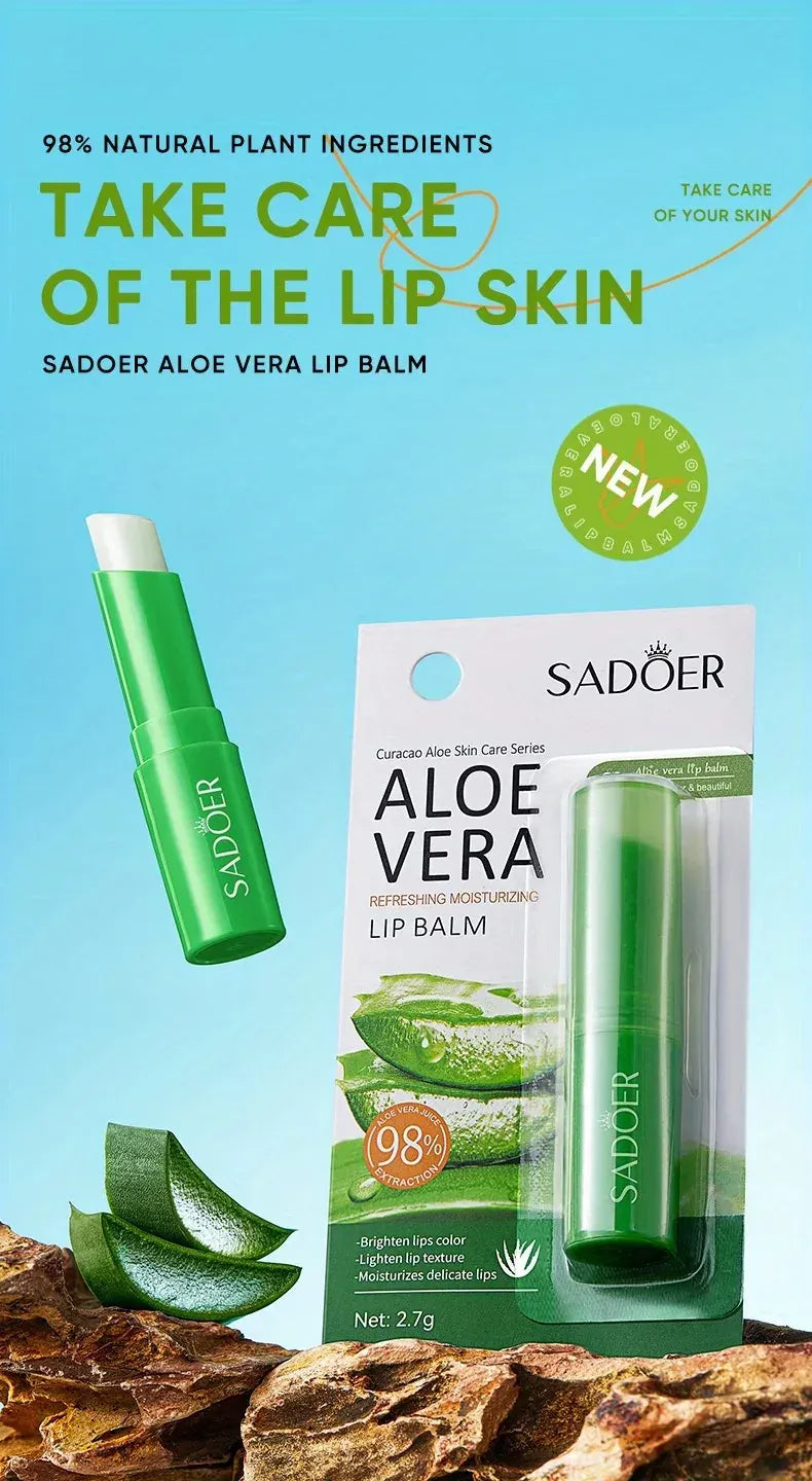 KissICON Aloe Lip Aloe Balm - Nourishing Hydration Prevents Cracking