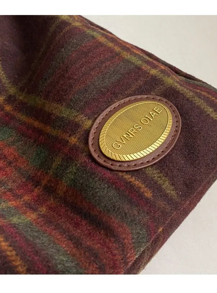 KissICON American Vintage Plaid Wool Crossbody – Shoulder