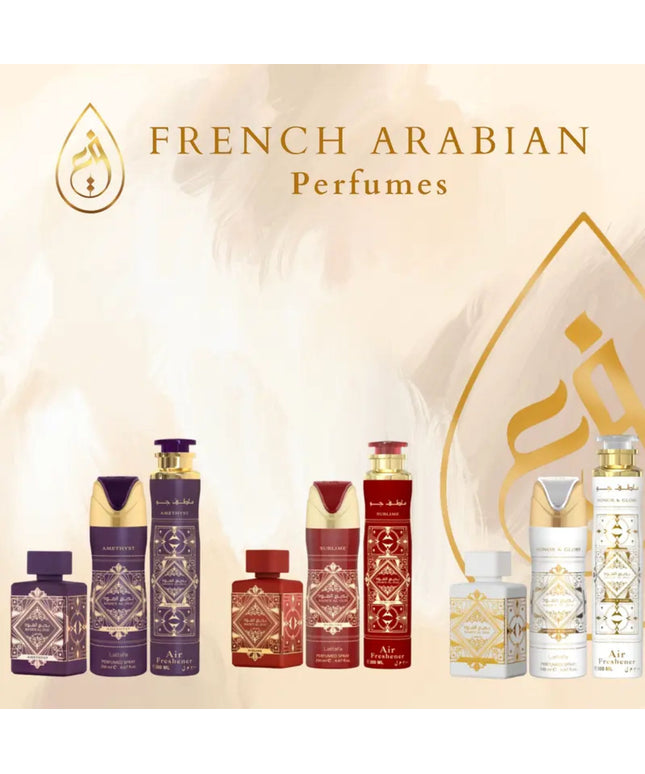 KissICON Amethyst Badee Al Oud 3pcs Gift set Lattafa Badee Al Oud Arabian Gift Set – Collection