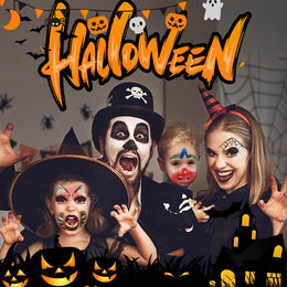 KissICON AMIIR 20Color Professional Halloween Face Painting Kit with Brushes