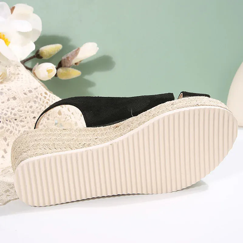 KissICON Ankle Buckle Wedges Sandals for Women 2025 Summer